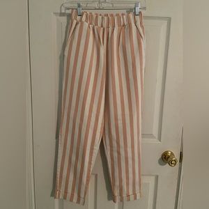 Forever 21 striped coral pants